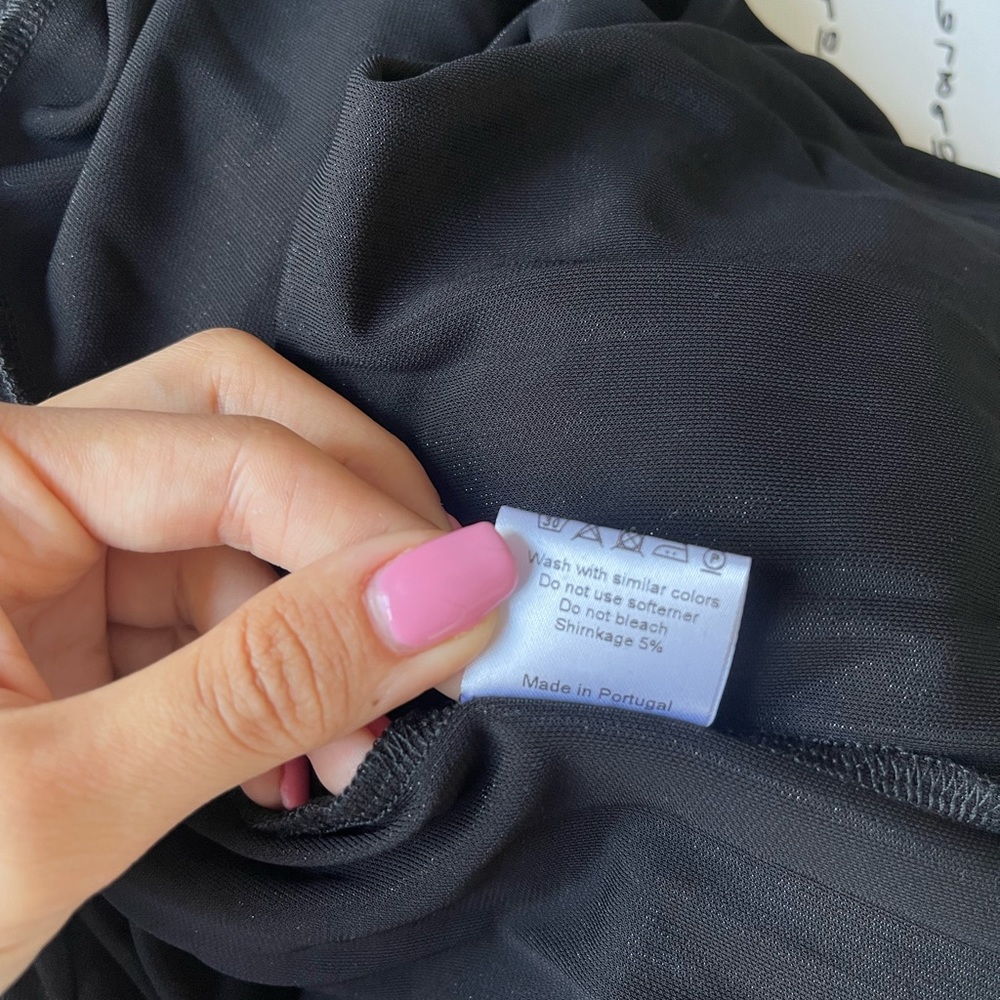 Tavrn Dress- mock neck all black - Picture 6 of 7
